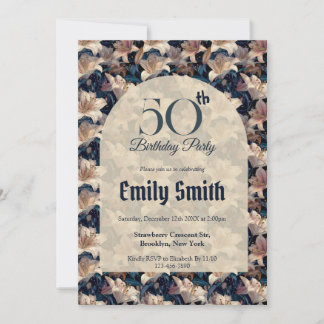 Cute Lilies Petal Surprise Birthday Party Einladung