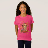 Cute Lion “Ausome Autumn” Design – Fall Autism T-Shirt (Vorne ganz)