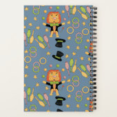 Cute Lion Juggler Kid Personalized Spiral Notebook Notizblock (Rückseite)
