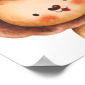 Cute Lion Nursery Poster Kids Room Decor (Ecke)