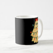 Cute Lit Ghost Christmas Tree Funny Gift Halloween Kaffeetasse (VorderseiteRechts)