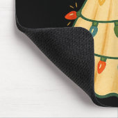 Cute Lit Ghost Christmas Tree Funny Gift Halloween Mousepad (Ecke)