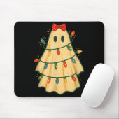 Cute Lit Ghost Christmas Tree Funny Gift Halloween Mousepad (Mit Mouse)