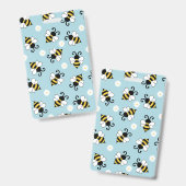 Cute little bees and daisy flowers pattern ausweis (Vorder- & Rückseite)