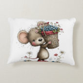 Cute Little Berry Mouse Dekokissen (Rückseite)