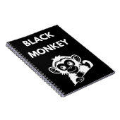 Cute Little Black Monkey Notizblock (Rechte Seite)