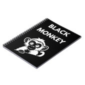 Cute Little Black Monkey Notizblock (Linke Seite)
