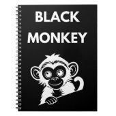 Cute Little Black Monkey Notizblock (Vorderseite)
