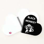 Cute Little Black Monkey Notizblock (Innenseite)