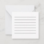 Cute Little Blue Heart Thank You Card Mitteilungskarte (Rückseite)