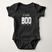 Cute Little BOO Drippy Script Fun Kid's Halloween Baby Strampler (Vorderseite)