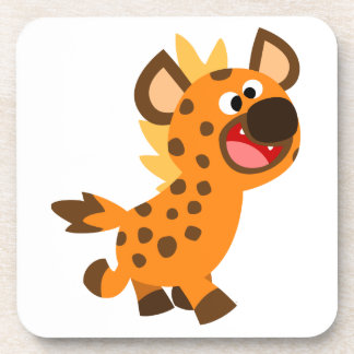 Cute Little Cartoon Hyena Coasters Set Getränkeuntersetzer