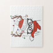 Cute little cat with deer horns puzzle (Vertikal)