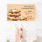 Cute Little Cookie Baby Shower Banner (Insitu)