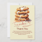 Cute Little Cookie Baby Shower Dankeskarte (Vorderseite)