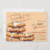 Cute Little Cookie Baby Shower Einladung (Vorderseite)