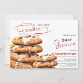 Cute Little Cookie Baby Shower Einladung (Vorderseite)