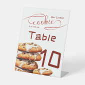 Cute Little Cookie Baby Shower Table Numbers Sockelschild (Vorderseite)