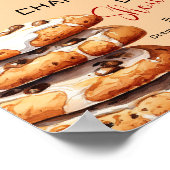 Cute Little Cookie Baby Shower Welcome Poster (Ecke)