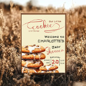 Cute Little Cookie Baby Shower Welcome Poster