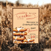 Cute Little Cookie Baby Shower Welcome Poster