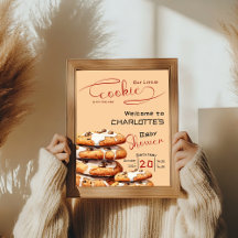 Cute Little Cookie Baby Shower Welcome