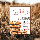 Cute Little Cookie Baby Shower Welcome Poster