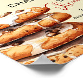 Cute Little Cookie Baby Shower Welcome Poster (Ecke)