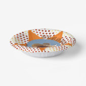 Cute little cowboy western polka dot birthday pappteller (Gewinkelt)