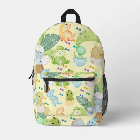 Cute Little Dino Bedruckter Rucksack (Vorderseite)