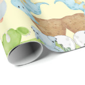 Cute Little Dino Geschenkpapier (Rolleneckpunkt)