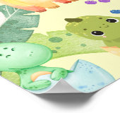 Cute Little Dino Poster (Ecke)