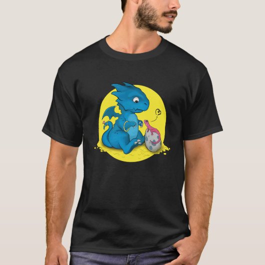 Cute little dragon Love Dragons T-Shirt (Vorderseite)