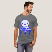 Cute Little Duck Chick Bird Playing Keyboard Music T-Shirt (Vorne ganz)