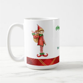 Cute Little Elves - Personalized Christmas Kaffeetasse