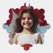 Cute Little Elves - Personalized Christmas Ornament Karte (Vorderseite)