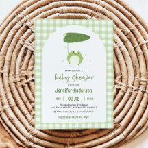 Cute Little Frog Baby Shower Invitation