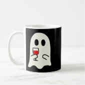 Cute Little Ghost Red Wine Gl Halloween  Kaffeetasse (Links)