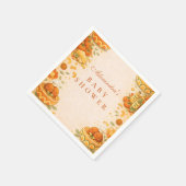 Cute Little Meatball Baby Shower Serviette (Ecke)