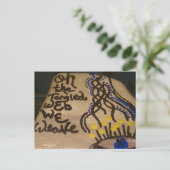 Cute Little Painted Rock Web We Weave Postkarte (Stehend Vorderseite)