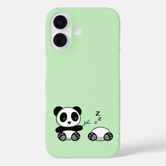 Cute Little Pandas on Green Case-Mate iPhone Hülle (Rückseite)