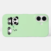 Cute Little Pandas on Green Case-Mate iPhone Hülle (Rückseite (Horizontal))