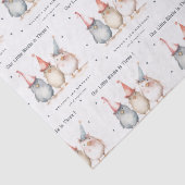 Cute Little Party Birds Any Age Kids Birthday Seidenpapier (Detail)