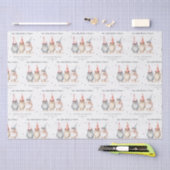 Cute Little Party Birds Any Age Kids Birthday Seidenpapier (Handwerk)