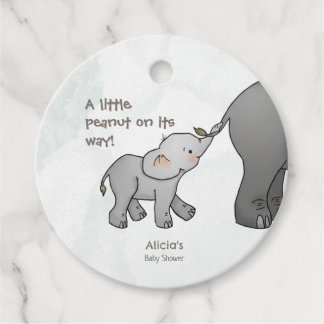 Cute Little Peanut On its Way Baby Shower Geschenkanhänger