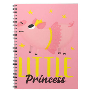 Cute little Pig Princess Piglet   Box Wallet Color Notizblock