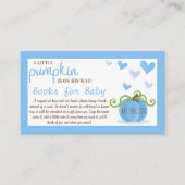 Cute Little Pumpkin Baby Shower Book Request Begleitkarte (Vorderseite)