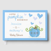 Cute Little Pumpkin Baby Shower Gästebuch (Vorderseite)