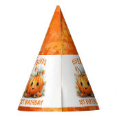 Cute Little Pumpkin Birthday Party Partyhütchen (Rückseite)