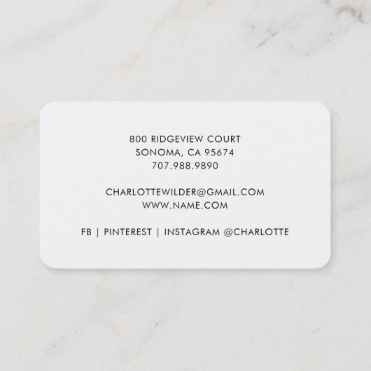 Cute Little Sheep Daycare Business Card Visitenkarte (Rückseite)